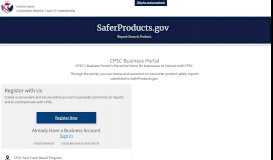 
							         CPSC | Business Portal Access - SaferProducts.gov								  
							    