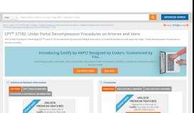 
							         CPT Code 37182 - Portal Decompression Procedures on Arteries and ...								  
							    