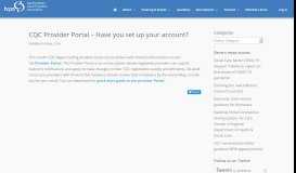 
							         CQC Provider Portal – Have you set up your account? | HCPA								  
							    
