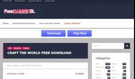
							         Craft The World Free Download | FreeGamesDL								  
							    