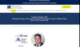 
							         Craig H. Dushey, M.D. - Manhattan Orthopedics								  
							    