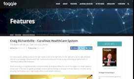 
							         Craig Richardville – Carolinas HealthCare System - ToggleMAG								  
							    