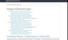 
							         Craigs Investment Login - Duck DNS								  
							    