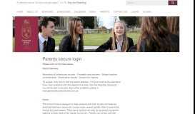 
							         Cranbrook School | Parents secure login								  
							    