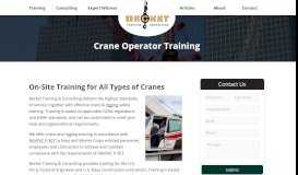 
							         Crane Operator Training | Becket Training & Consulting								  
							    