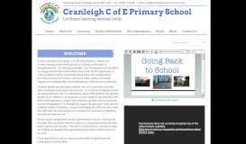 
							         Cranleigh C of E Primary School - Home								  
							    