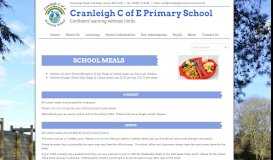 
							         Cranleigh C of E Primary School - Meals								  
							    