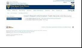 
							         Crash Report Information | New Jersey State Police								  
							    