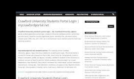 
							         Crawford University Students Portal Login | mycrawfordportal.net ...								  
							    