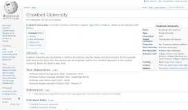 
							         Crawford University - Wikipedia								  
							    