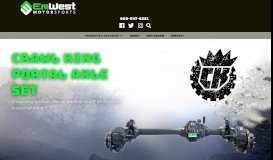 
							         Crawl King Portal Axle Set | EmWest - EmWest Powertrain Systems								  
							    