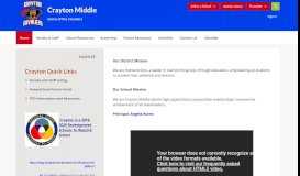 
							         Crayton Middle / Homepage - Richland County School District One								  
							    