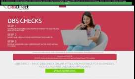 
							         CRB Direct: DBS Check, CRB Check, Basic Disclosure Check online								  
							    