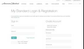 
							         CRC Login | Warranty Registration | American Standard								  
							    
