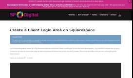 
							         Create a Client Login Area on Squarespace - SF Digital								  
							    