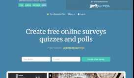 
							         Create a Free Online Survey: 3 Million users since 2002!								  
							    