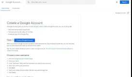 
							         Create a Google Account - Google Account Help								  
							    