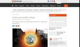 
							         Create a portal effect in Maya | Creative Bloq								  
							    
