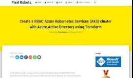 
							         Create a RBAC Azure Kubernetes Services (AKS) cluster with Azure ...								  
							    