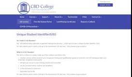 
							         Create a Unique Student Identifier (USI) - CBD College Australia								  
							    