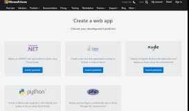 
							         Create a Web App | Microsoft Azure								  
							    