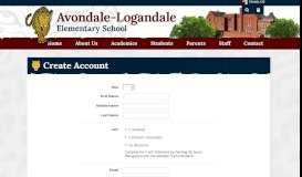 
							         Create Account - Avondale-Logandale Elementary School								  
							    
