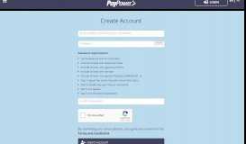 
							         Create Account - PayPower								  
							    