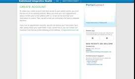 
							         Create Account - Robinhood Integrative Health - PortalConnect								  
							    