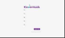 
							         Create an account - Kindermusik								  
							    