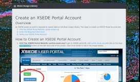 
							         Create an XSEDE Portal Account - Brain Image Library								  
							    