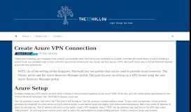
							         Create Azure VPN Connection - The IT Hollow								  
							    
