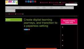 
							         Create digital learning journeys | PACEY								  
							    