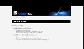 
							         Create NSW: Home Page								  
							    