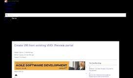 
							         Create VM from existing VHD: Preview portal - Stack Overflow								  
							    