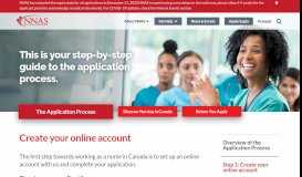 
							         Create your online account - National Nursing Assessment Service								  
							    