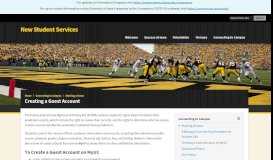 
							         Creating a Guest Account - New Student Services - University of Iowa								  
							    