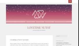 
							         Creating a Naver Account – LOVETIME NU'EST								  
							    