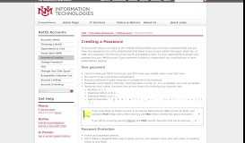 
							         Creating a Password :: Information Technologies | The ... - UNM IT								  
							    