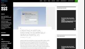 
							         Creating a Virtual Machine in SCVMM Self-Service Portal v1 ...								  
							    