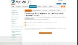 
							         Creating a Wi-Fi hotspot on a router with firmware DD-WRT								  
							    