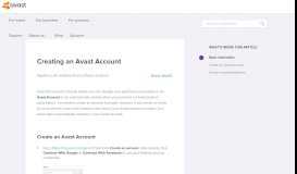 
							         Creating an Avast Account | Official Avast Support								  
							    