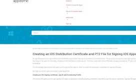 
							         Creating an iOS Distribution Certificate and P12 File for ... - Appdome								  
							    