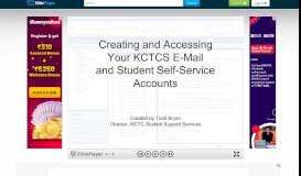 
							         Creating and Accessing Your KCTCS and Student Self-Service ...								  
							    