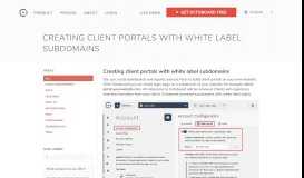 
							         Creating client portals with white label subdomains - Octoboard								  
							    