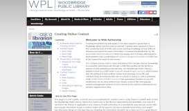 
							         Creating Online Content | Woodbridge Public Library								  
							    