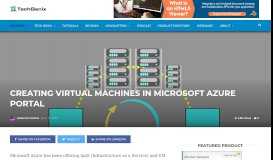 
							         Creating Virtual Machines in Microsoft Azure Portal - TechGenix								  
							    