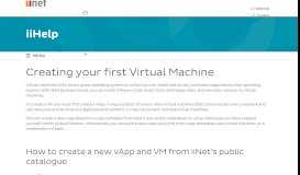 
							         Creating your first Virtual Machine | iiHelp								  
							    