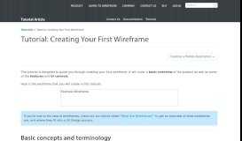 
							         Creating Your First Wireframe - Tutorial Article | Balsamiq								  
							    