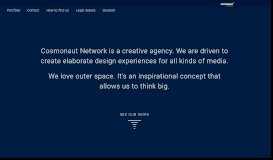 
							         Creativ agency Cosmonaut Network								  
							    