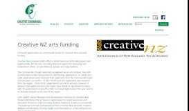
							         Creative NZ arts funding - Creative Coromandel								  
							    